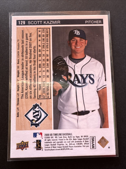 2008 Upper Deck Timeline - Scott Kazmir #129