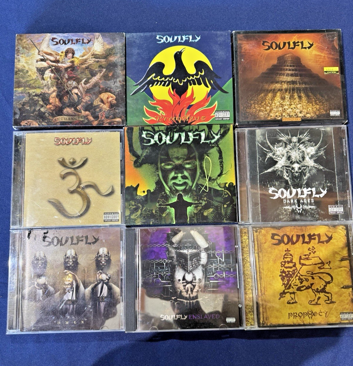 Heavy Nu Metal Metalcore Rock CD Lot Of 9 Soulfly Max Cavalera CDS