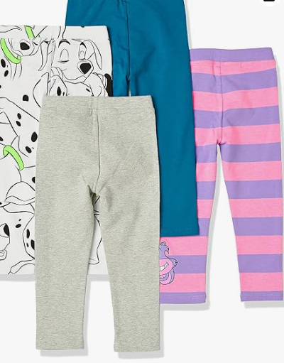 4-PACk Amazon Essentials Disney  Friends Girls Leggings Size Youth XXL 11-12
