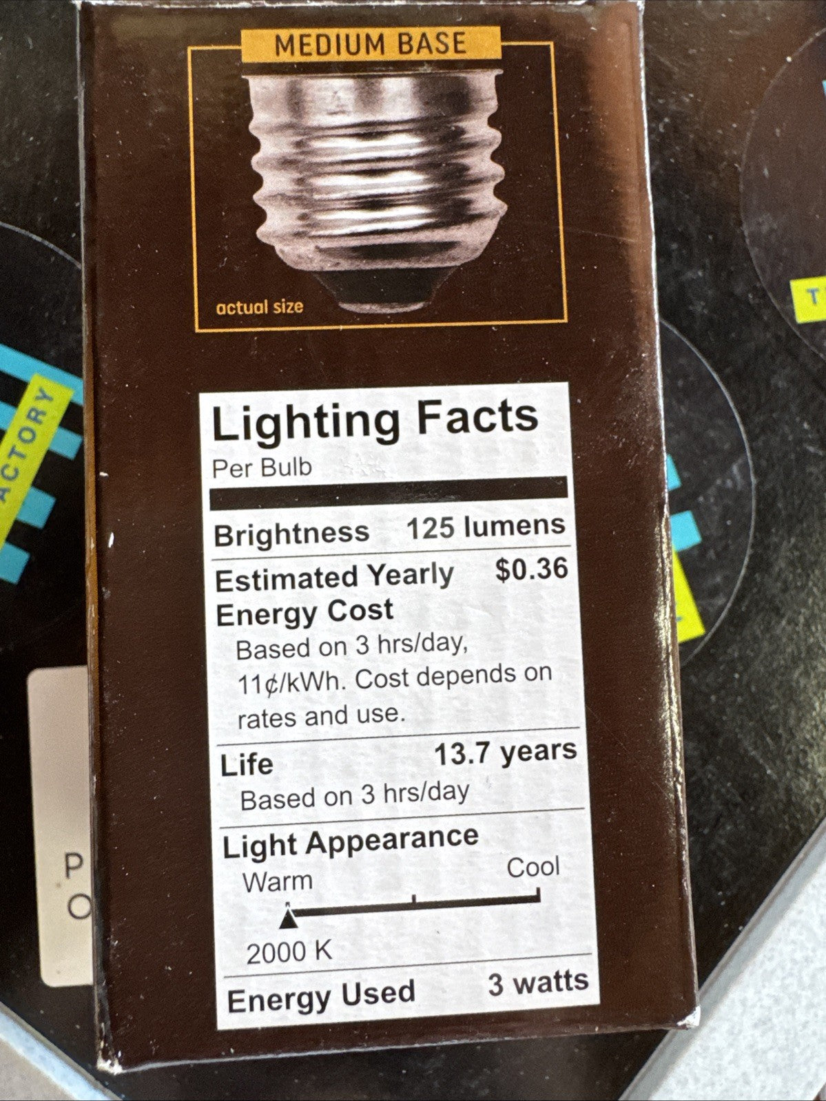 GE 36501 Dimmable LED Vintage Style A15 25W  125-Lumen,Amber Glass Warm