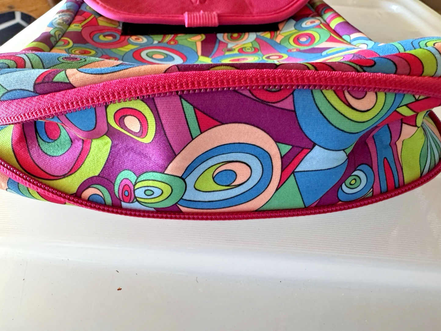 WW Weight Watchers Retro Psychedelic Print Neoprene Insulated Lunch Box Bag