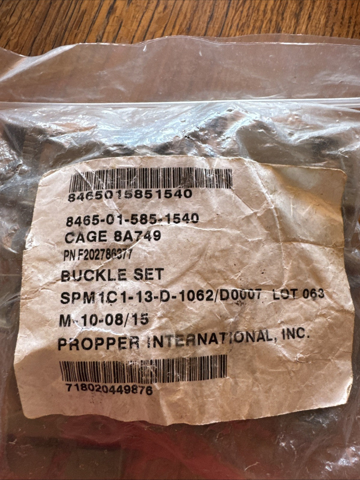 US Army Military Buckle Set NSN 8465-01-585-1540 Coyote Brown New by Propper
