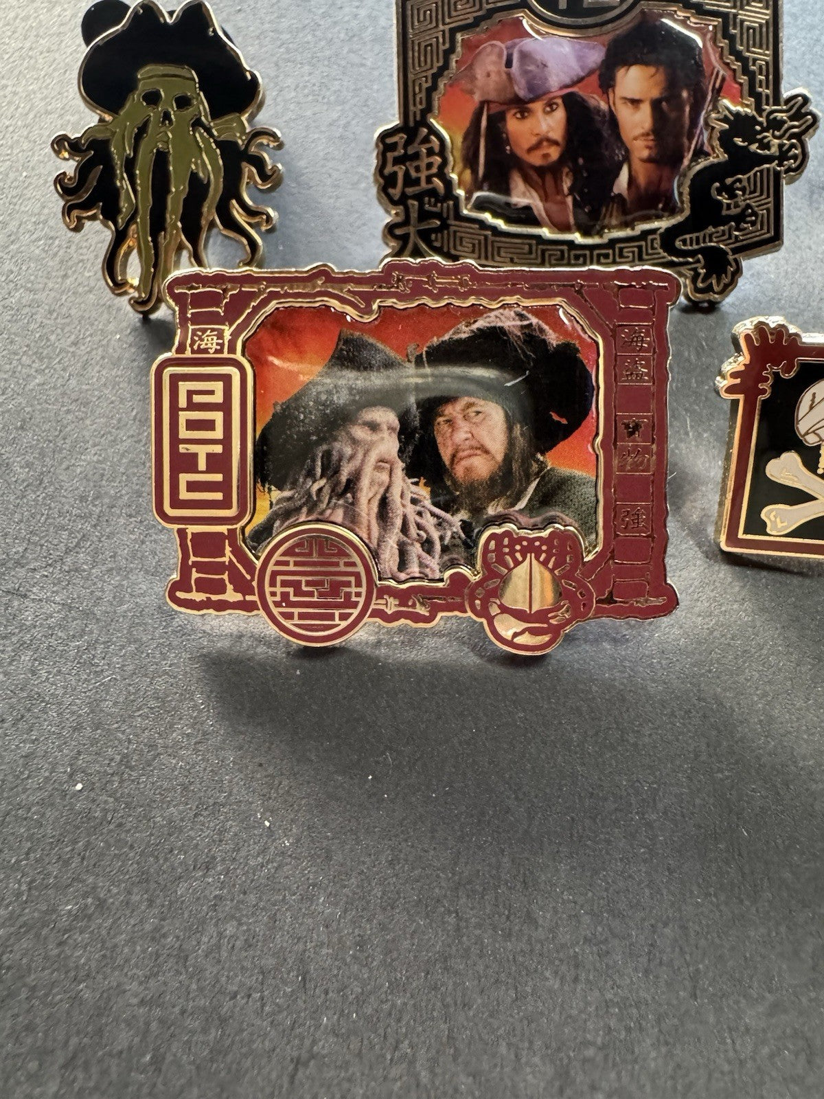 Pirates of the Caribbean Disney Pins - At Worlds End - Set of 7
