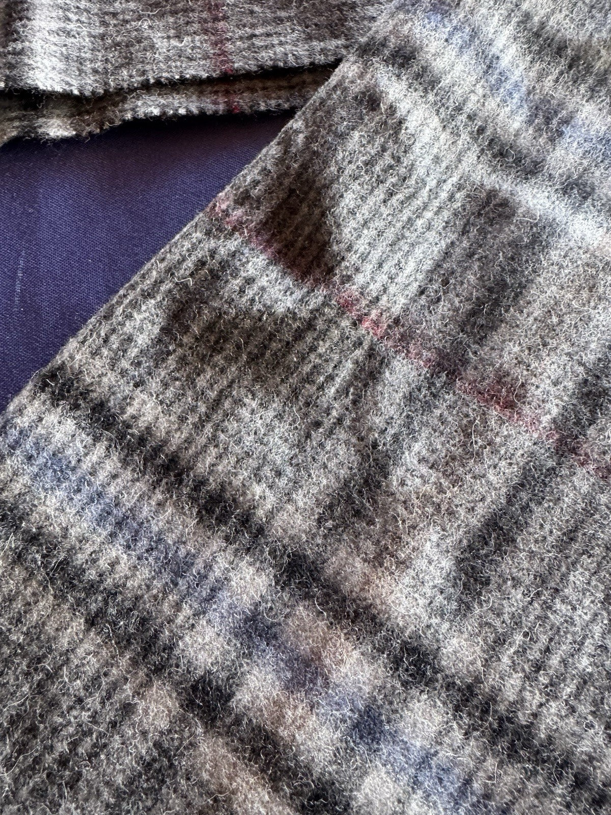 Nordstrom Men’s Shop Scarf Fringe 100% Lambs Wool Grey Size 73”ˣ12”