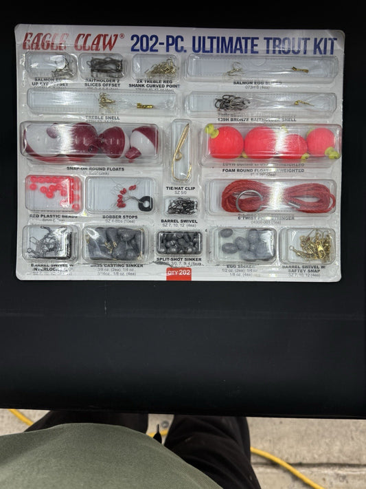 NEW UNOPENED Eagle Claw 202-PC Ultimate Trout Kit