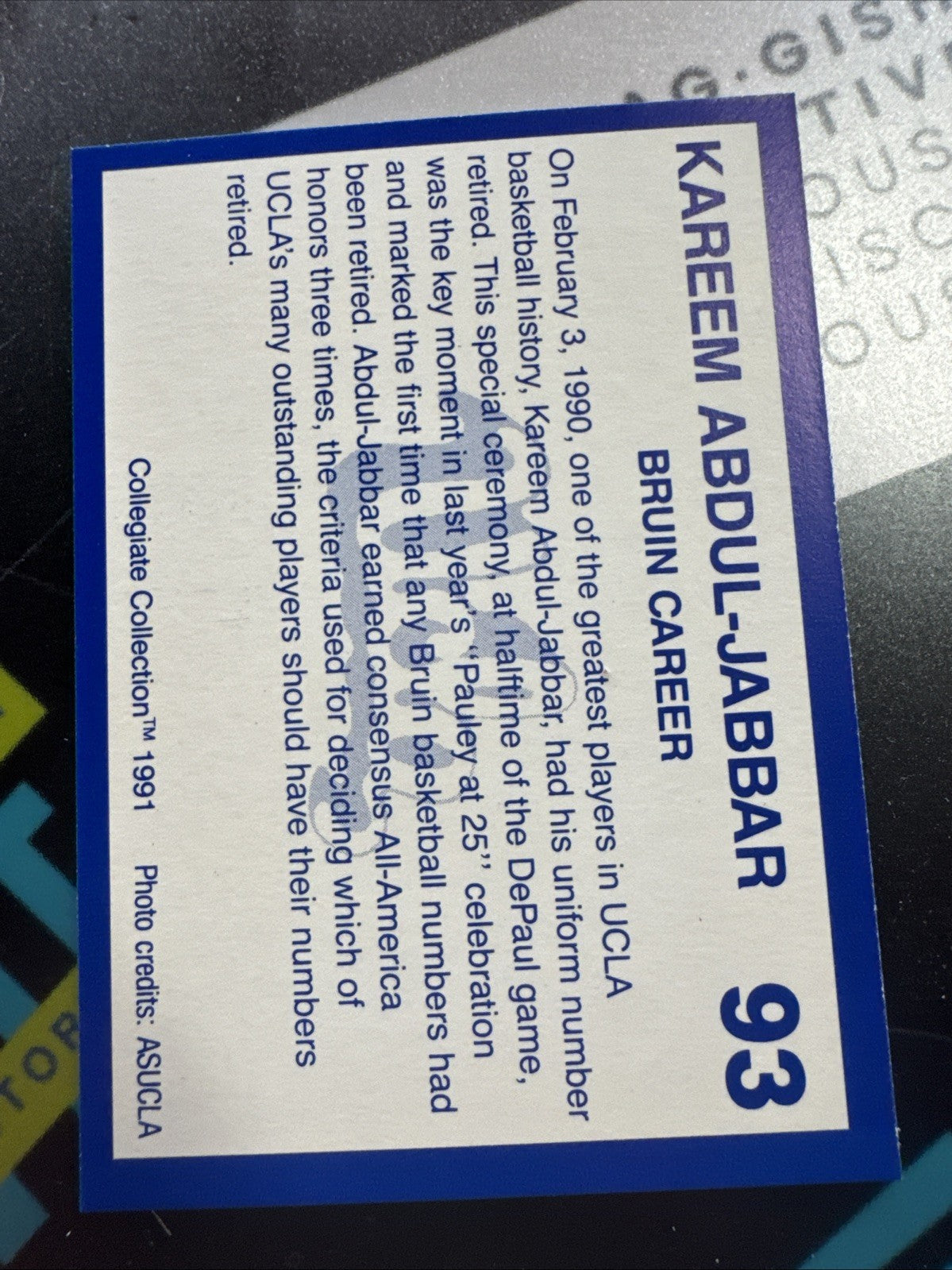 1990-91 Collegiate Collection UCLA Bruins 150 Card Alumni Set - Kareem...
