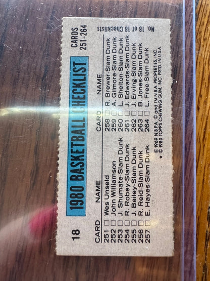 1980-81 Topps Single Panel #18 Magic Johnson ALL STAR