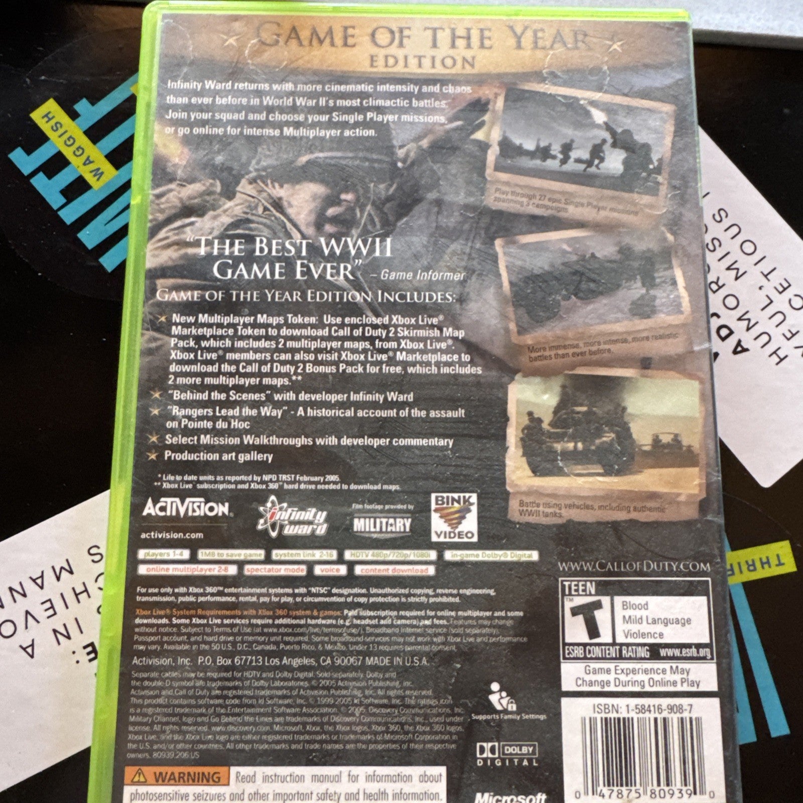 Call of Duty 2 (Microsoft Xbox 360, 2005)