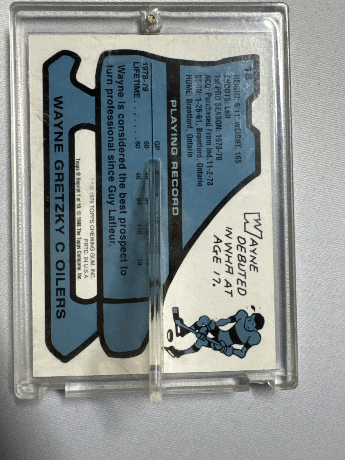 1998-99 Topps Blast from the Past Reprints Wayne Gretzky