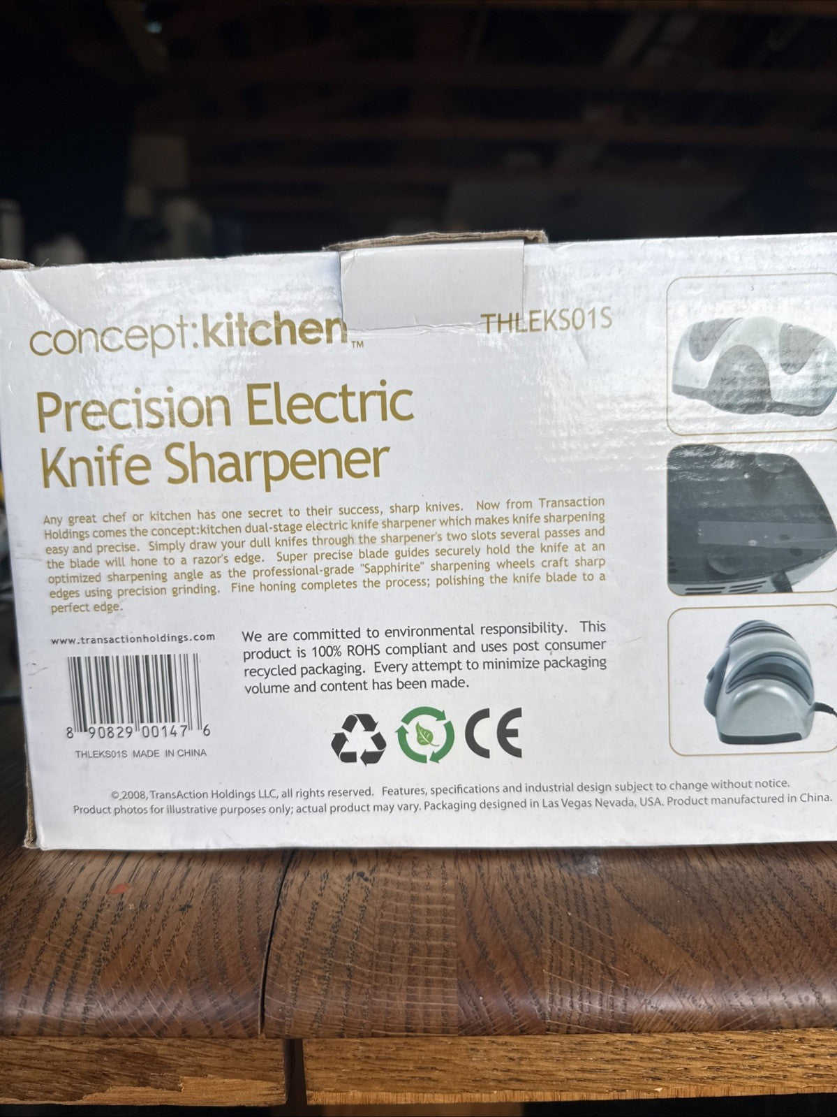 Electric Knife Sharpener Concept: Kitchen 4 Slot Sapphirite Sharpening Wheels 