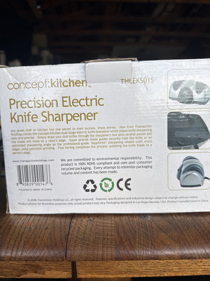 Electric Knife Sharpener Concept: Kitchen 4 Slot Sapphirite Sharpening Wheels 