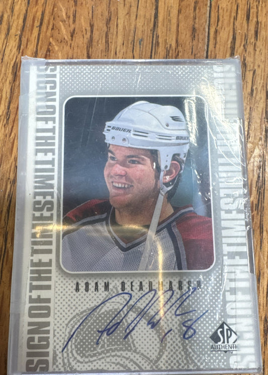 1998-99 SP Authentic - Sign of the Times Adam Deadmarsh #AD (AU)