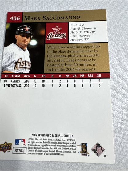 2009 Upper Deck - Mark Saccomanno #406 (RC)
