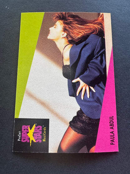 Paula Abdul Card 1991-92 Pro Set Superstars MusiCards #28