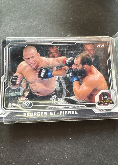 2014 Topps UFC Champions - Georges St-Pierre #100 Black 154/188