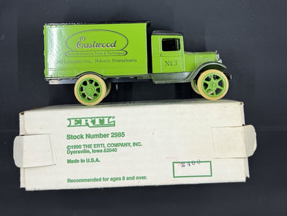 ERTL 1990 Eastwood 1931 Hawkeye Delivery Truck Coin Bank With Key #2420