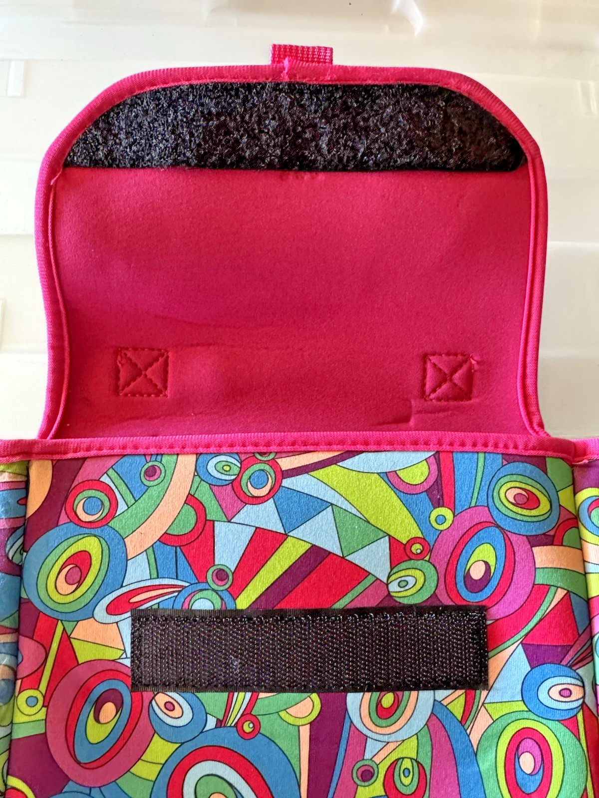 WW Weight Watchers Retro Psychedelic Print Neoprene Insulated Lunch Box Bag