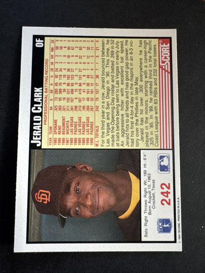 1991 Score - Jerald Clark #242