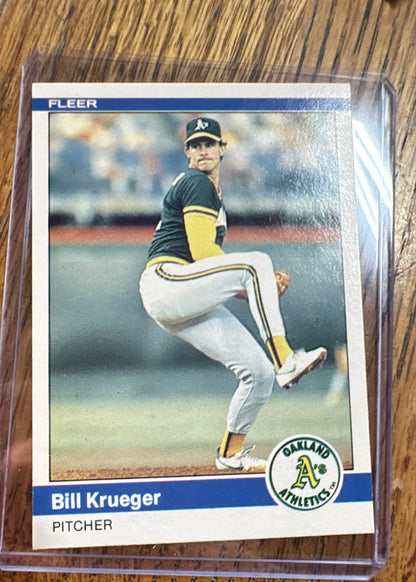 1984 Fleer - Bill Krueger #450 (RC)