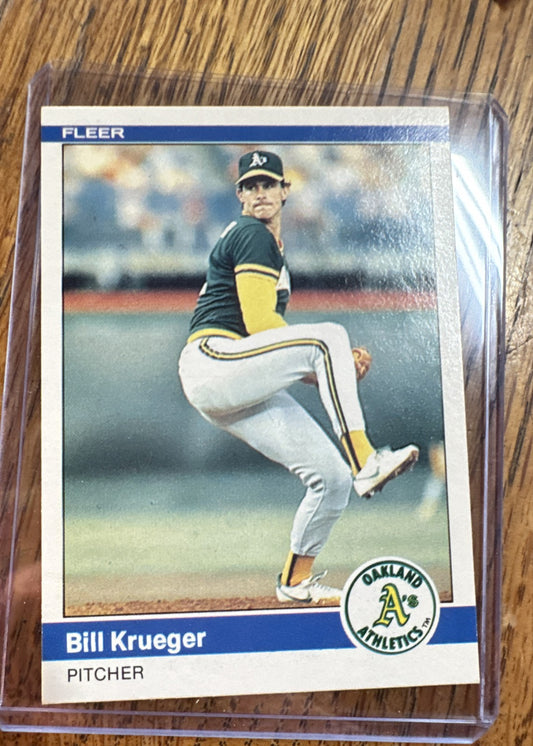 1984 Fleer - Bill Krueger #450 (RC)