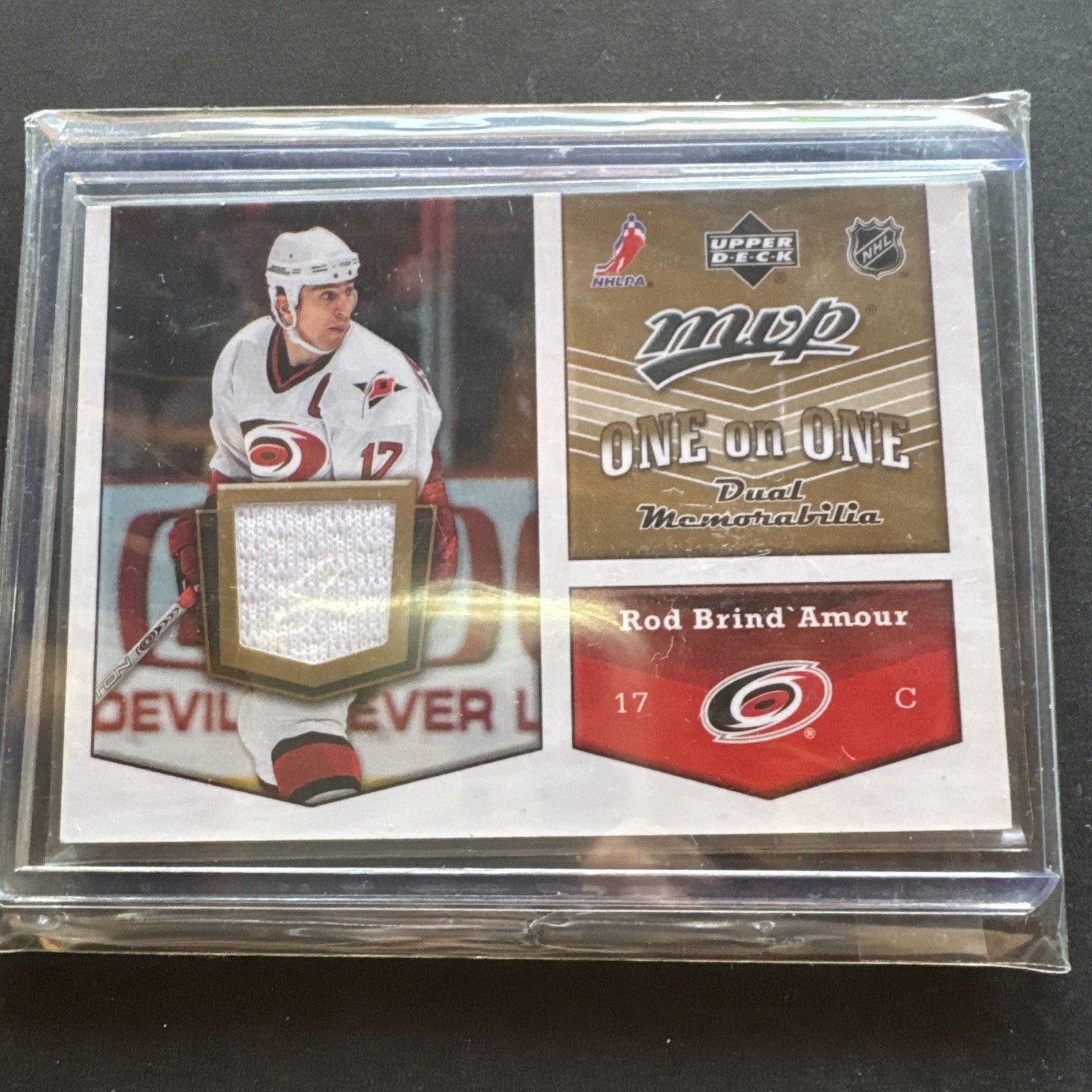 2007-08 Upper Deck MVP - One on One Dual Memorabilia Rod Brind'Amour, Stephen...