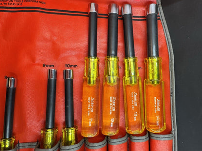 Snap On Metric Nut Driver Set With Case