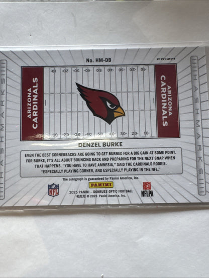 2025 Panini Donruss Optic - Hash Marks Denzel Burke #HM-33 (AU, RC)