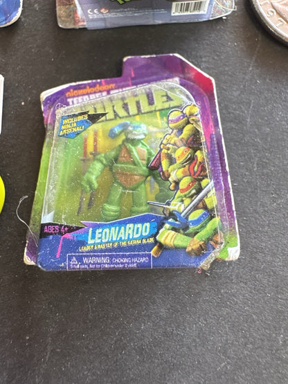 LOT OF 4 Zuru MINI BRANDS Toys NINJA TURTLES RAFAEL Metallic RARE!!!