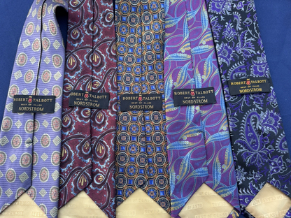 Robert Talbot Best Of Class Nordstrom Silk Neck Tie Lot Of 5