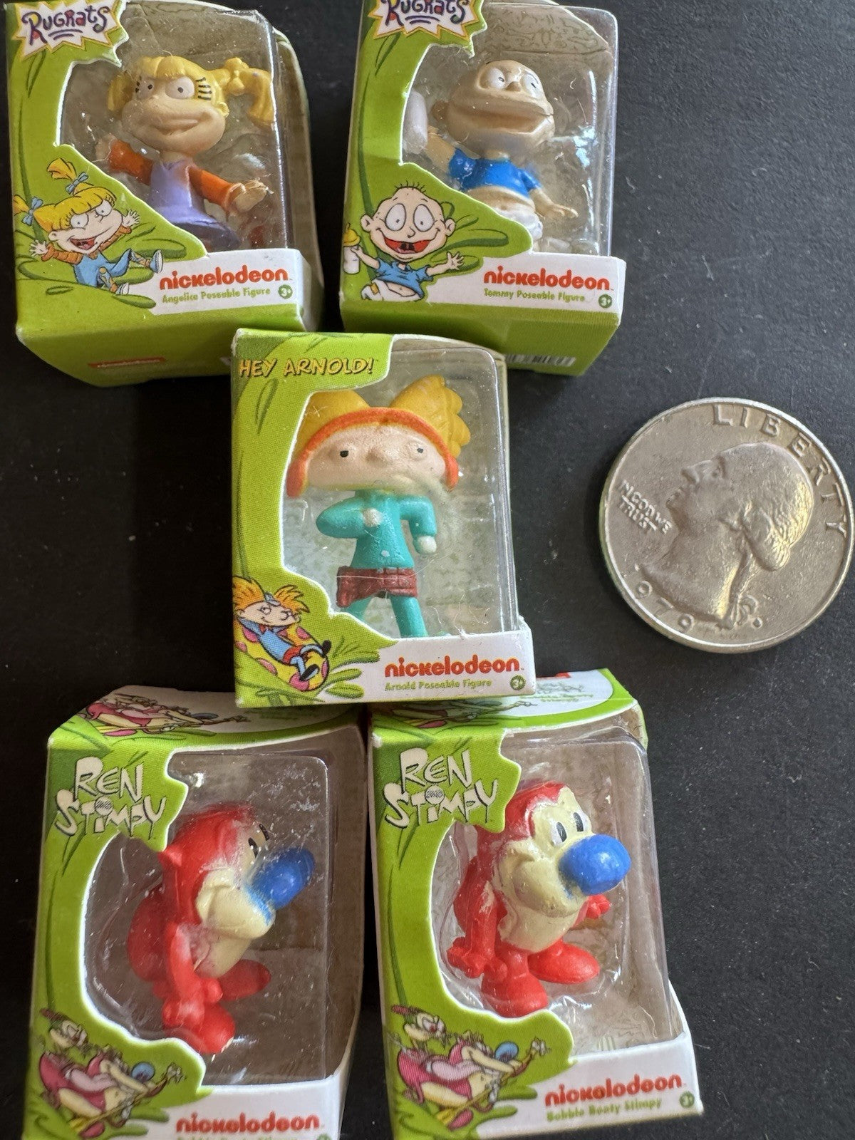 Zuru Mini Brands Nickelodeon 90s Cartoon Lot Of 5 Rugrats Ren Stimpy Hey Arnold 