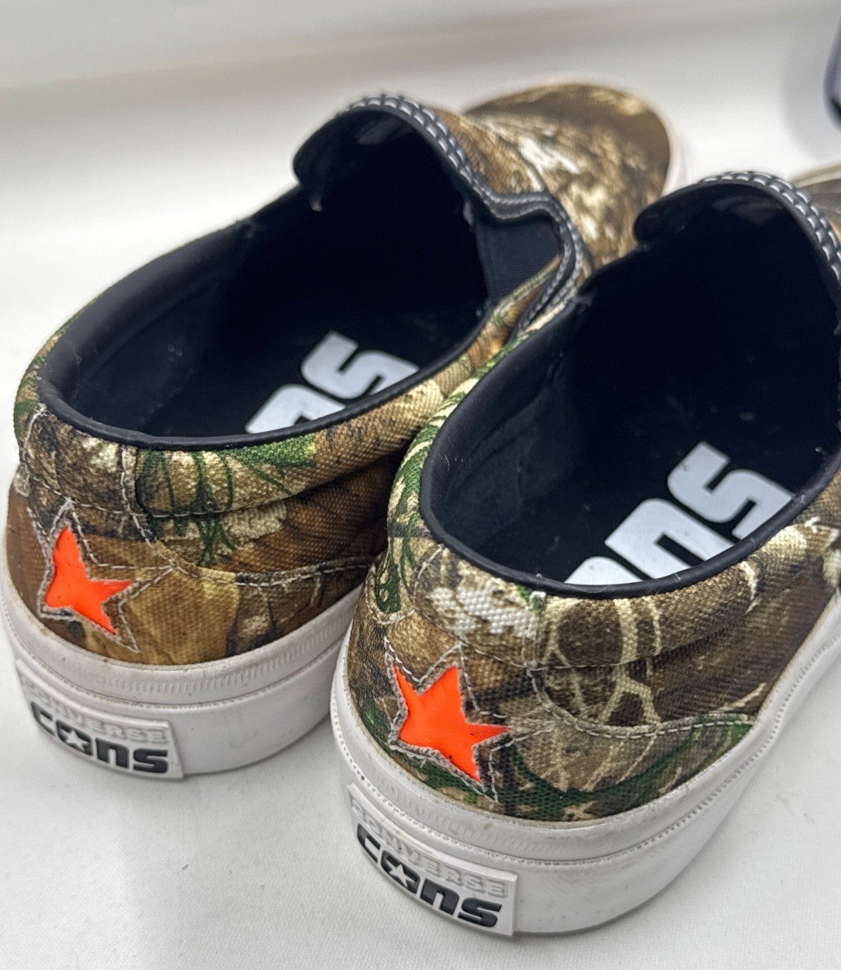 Converse RealTree Camo One Star CC Pro Slip On Shoes Cons Low Brown M7/W8.5 NWOB
