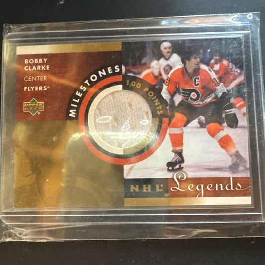 2001 2001-02 Upper Deck Legends Bobby Clarke Milestones Jerseys #MBC  Flyers