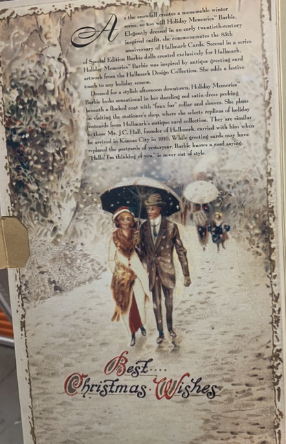 Hallmark Special Edition Holiday Memories Barbie Doll 1995 New 14106 NRFB