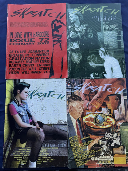 Skratch Magazine LOT Punk Music #72, 9, 103, 105 40 Grit