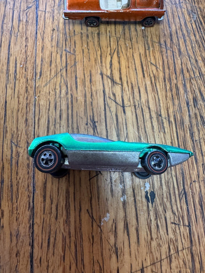 HOT WHEELS REDLINE SPLITTIN IMAGE GREEN VINTAGE
