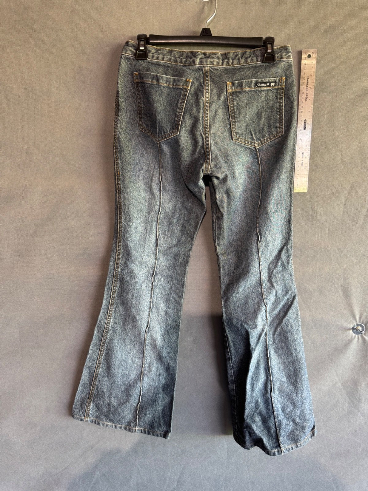 RARE VTG - Vintage Frankie B. Wide Leg Flare Leg Jeans SIZE6 med