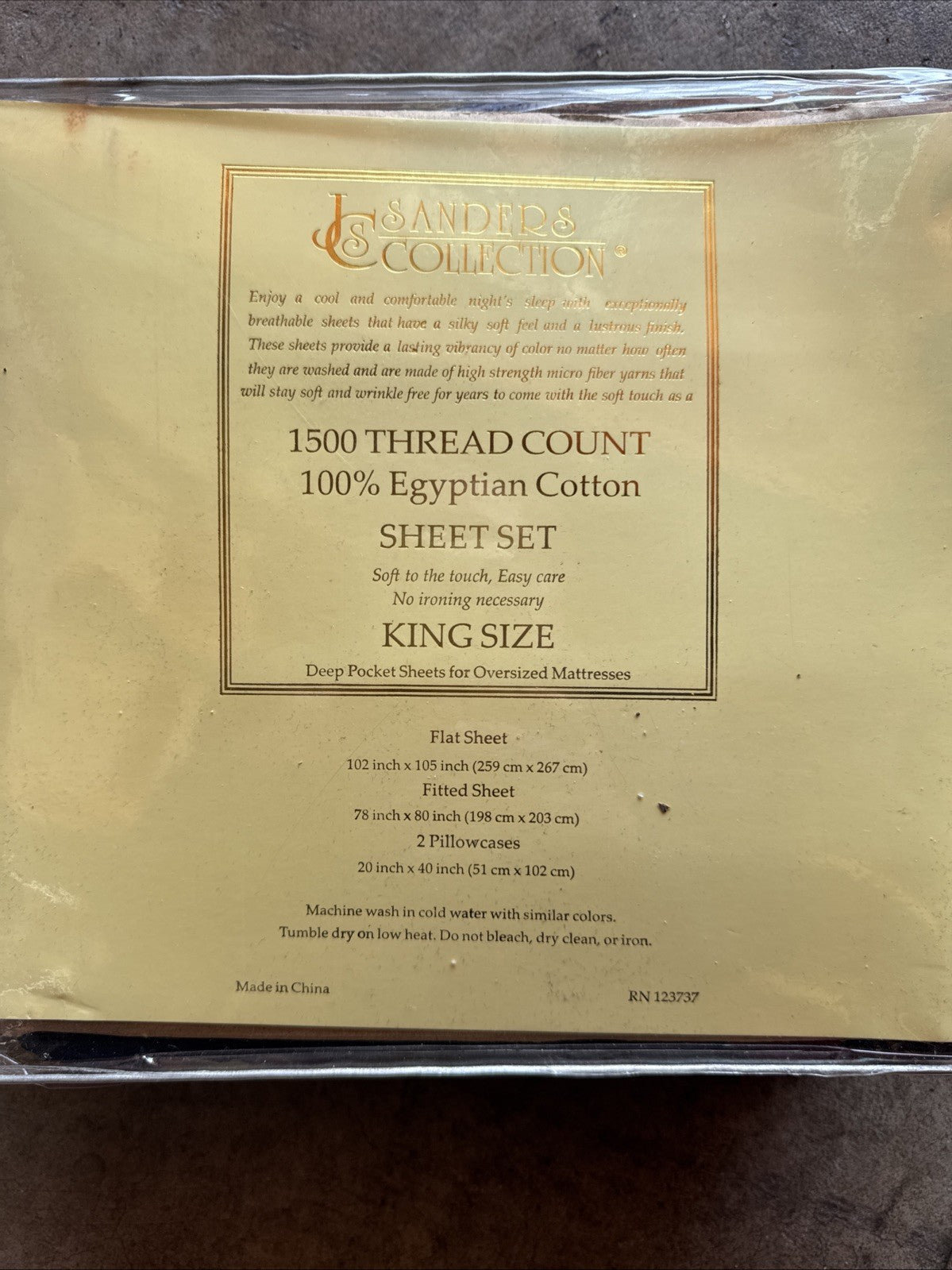NEW King size bed sheets 1500 Count egyptian cotton NAVY BLUE