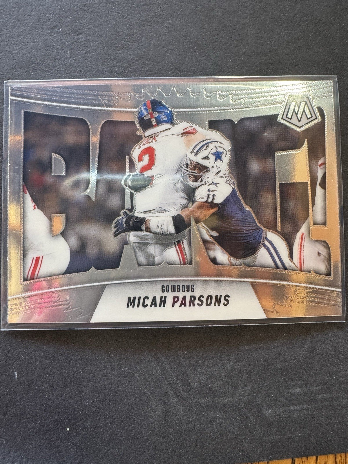 Panini Mosaic Bang! Micah Parsons #6 Cowboys NFL Football 2025 Insert