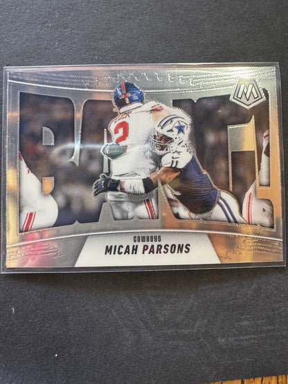 Panini Mosaic Bang! Micah Parsons #6 Cowboys NFL Football 2025 Insert