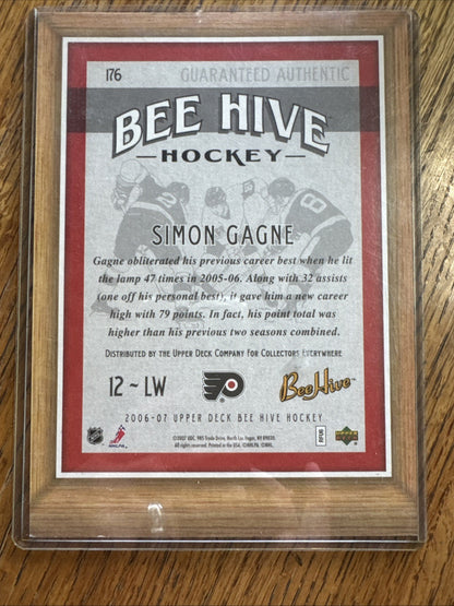 2006-07 Upper Deck Bee Hive - 5x7 Photocards Simon Gagne #176