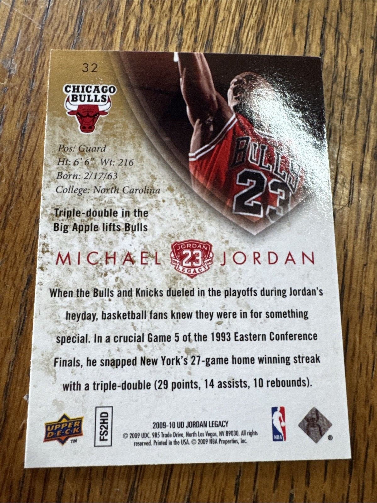 2009-10 Upper Deck Jordan Legacy - Michael Jordan #32