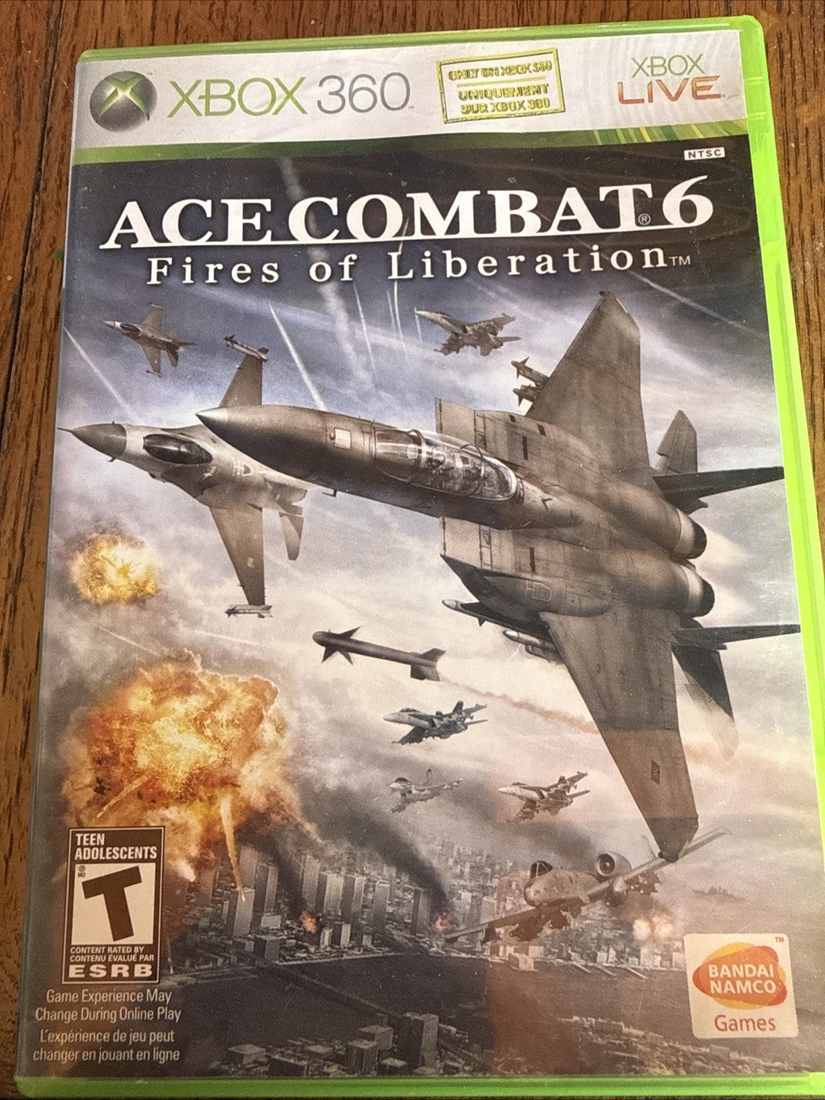 Ace Combat 6: Fires of Liberation (Microsoft Xbox 360, 2007) With Manual