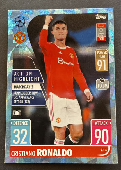 2021-22 Topps Match Attax UCL Extra - Action Highlight Cristiano Ronaldo #AH...