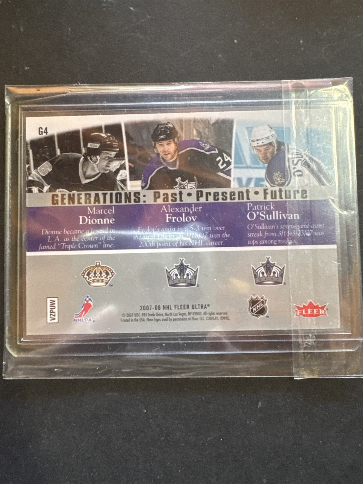 2007-08 Fleer Ultra - Generations: Past Present Future Marcel Dionne, Alex...