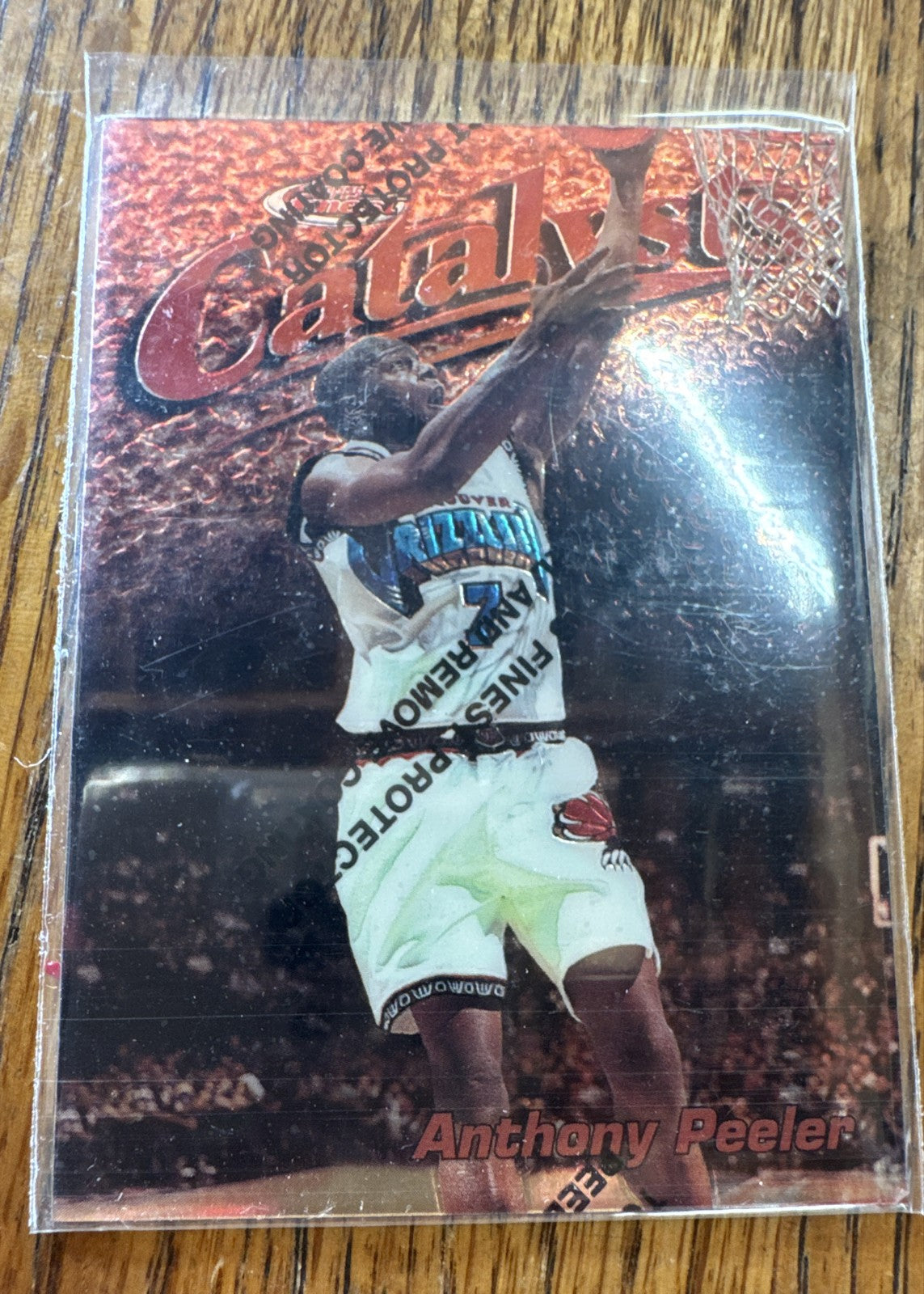1997-98 Topps Finest - Common Bronze Anthony Peeler #21 Refractor