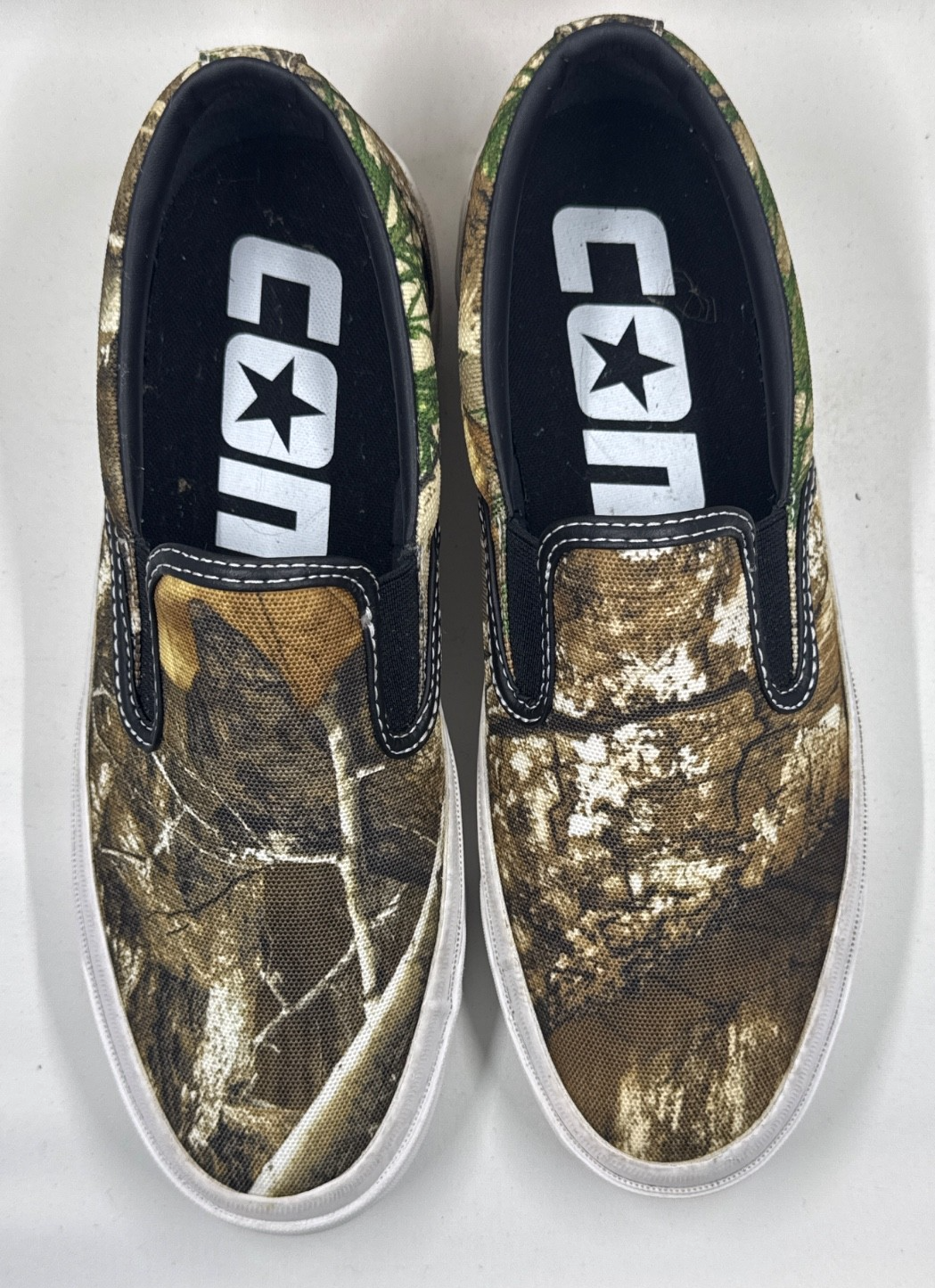 Converse RealTree Camo One Star CC Pro Slip On Shoes Cons Low Brown M7/W8.5 NWOB