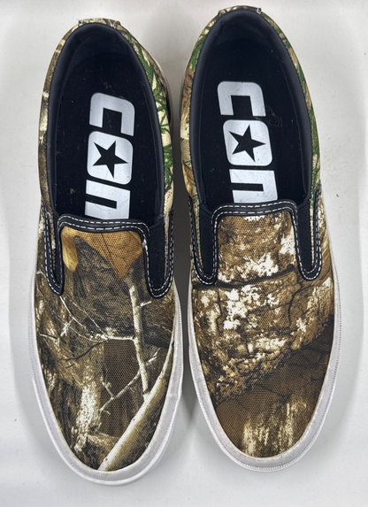 Converse RealTree Camo One Star CC Pro Slip On Shoes Cons Low Brown M7/W8.5 NWOB