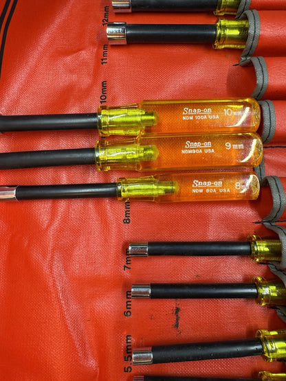 Snap On Metric Nut Driver Set With Case