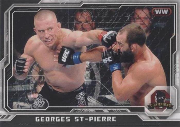 2014 Topps UFC Champions - Georges St-Pierre #100 Black 154/188