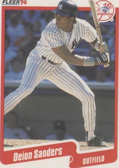 1990 Fleer Deion Sanders #454 Rookie RC